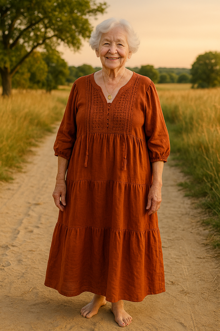 Janette - Summer Dress in Cotton Linen