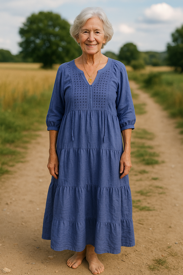 Janette - Summer Dress in Cotton Linen