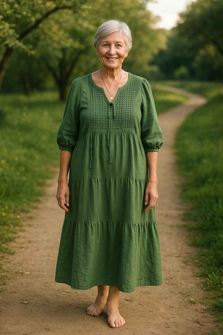 Janette - Summer Dress in Cotton Linen