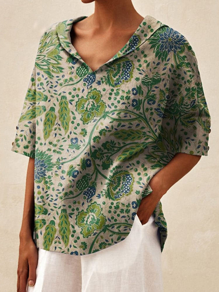 Sandy – Stylish V-Neck Pullover Loose Top