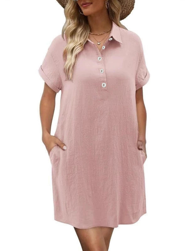 MAREN – Relaxed Short Sleeve Summer Dress