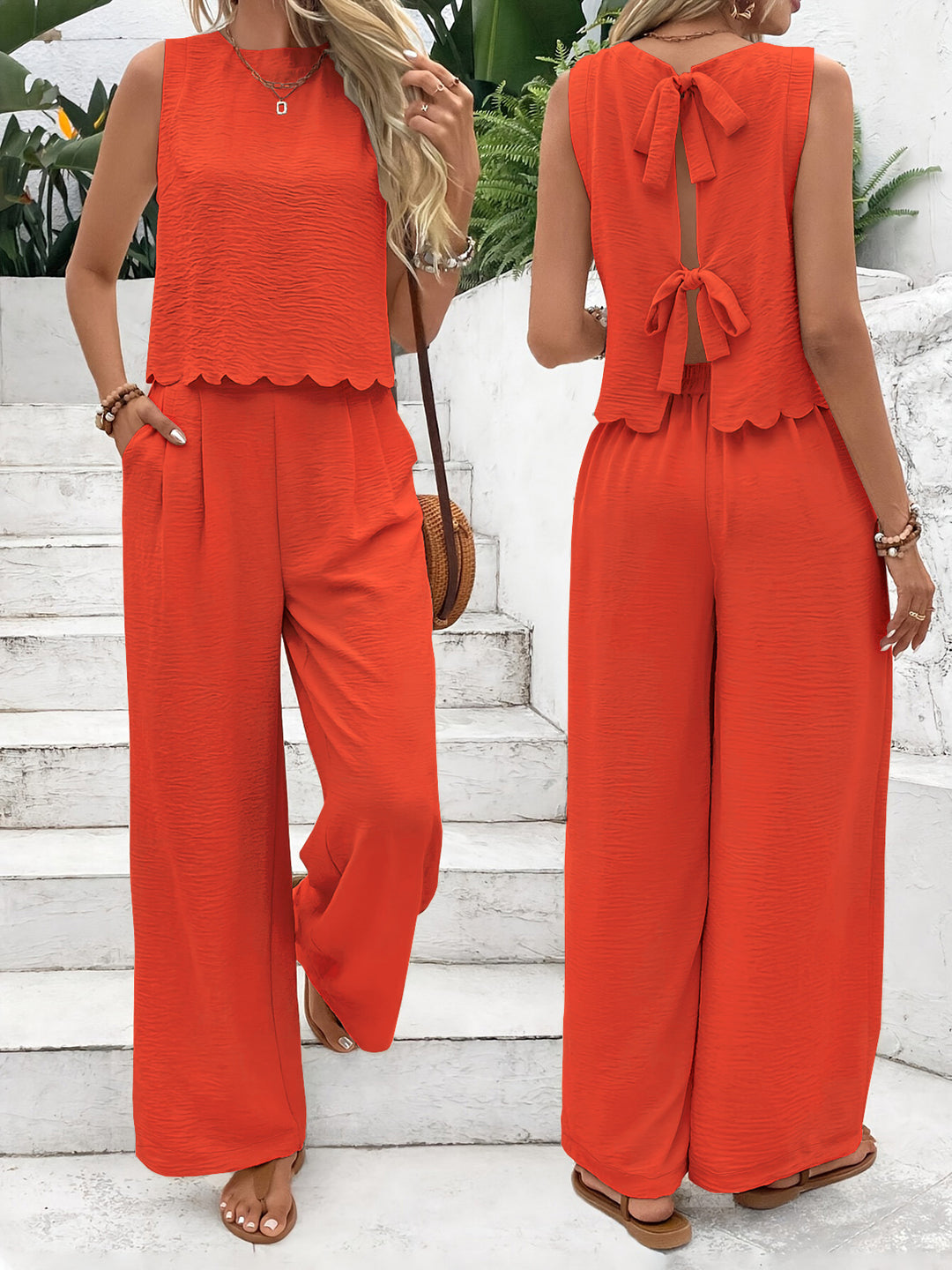 Raya - Elegant Two-Piece Sleeveless Set
