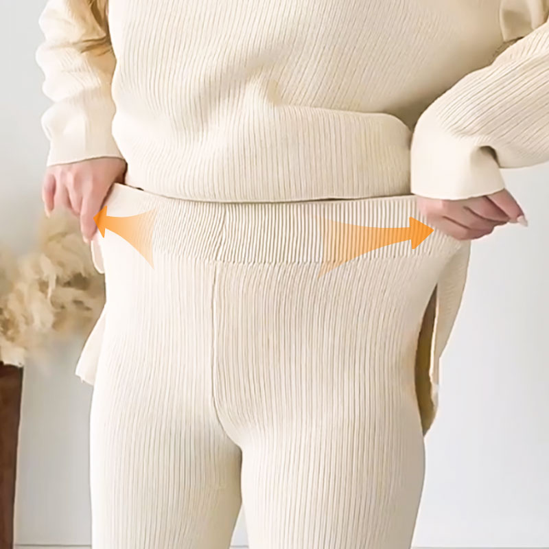 SKYLAR - WOMEN'S KNITTED STRETCH 2-PIECE SET