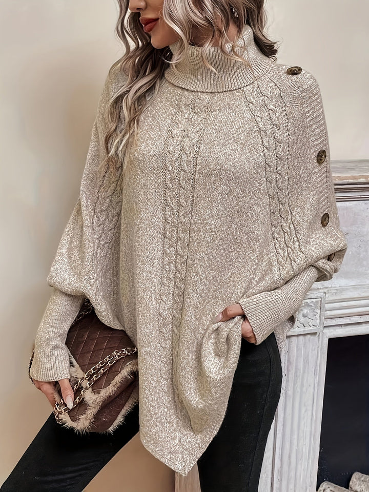 Beatrice - Soft Drape Knit Poncho