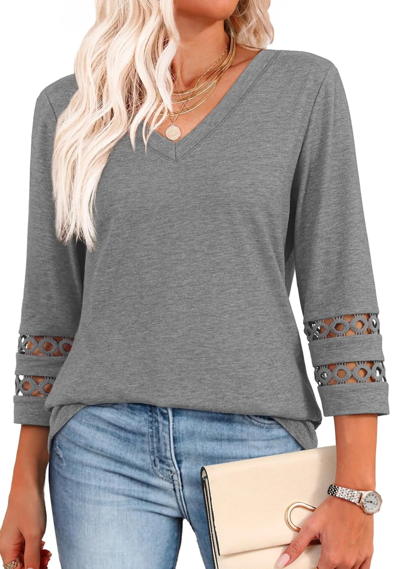 Ruth - Long Sleeve V-Neck Shirt