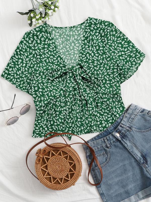 ALTHEA – Casual Summer V-Neck Flowy Top