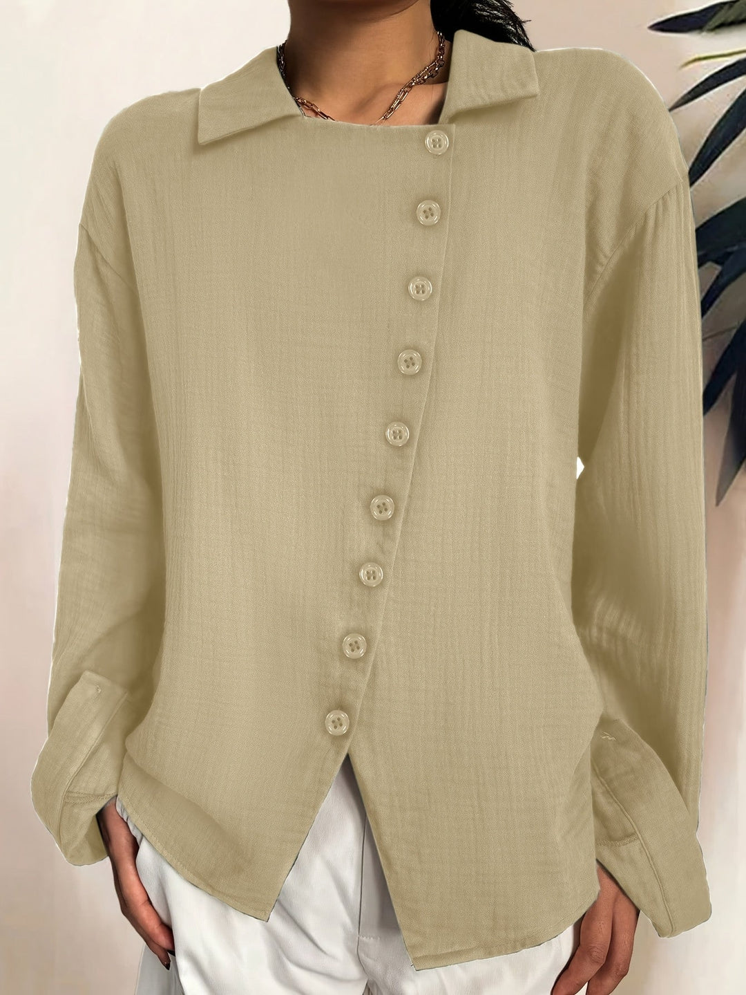 Paige – Long Sleeve Cotton Shirt