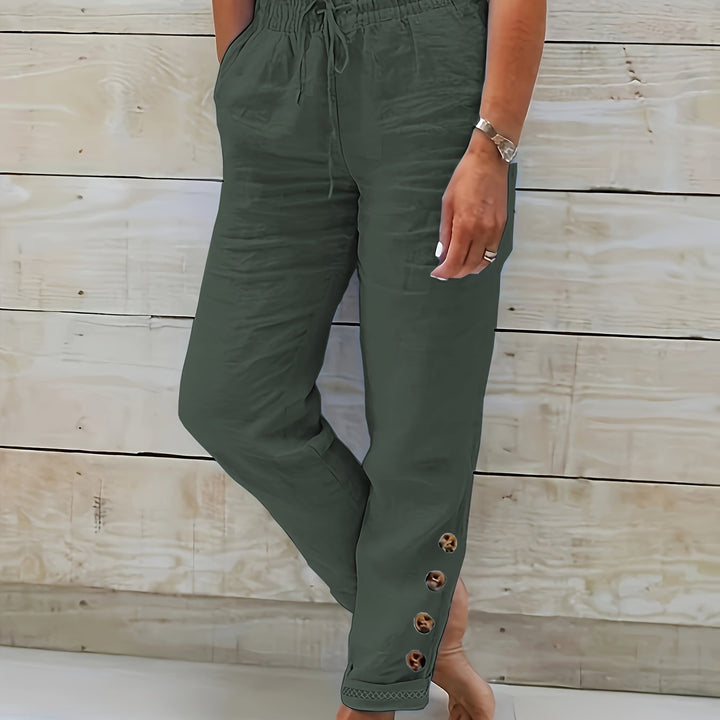 Linnea – Slim Cotton Pants