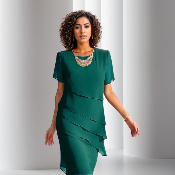 Lea | Layered Chiffon Dress