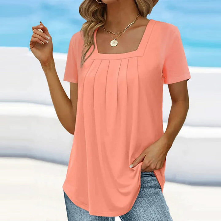 Melinda - Chic Pleated Blouse