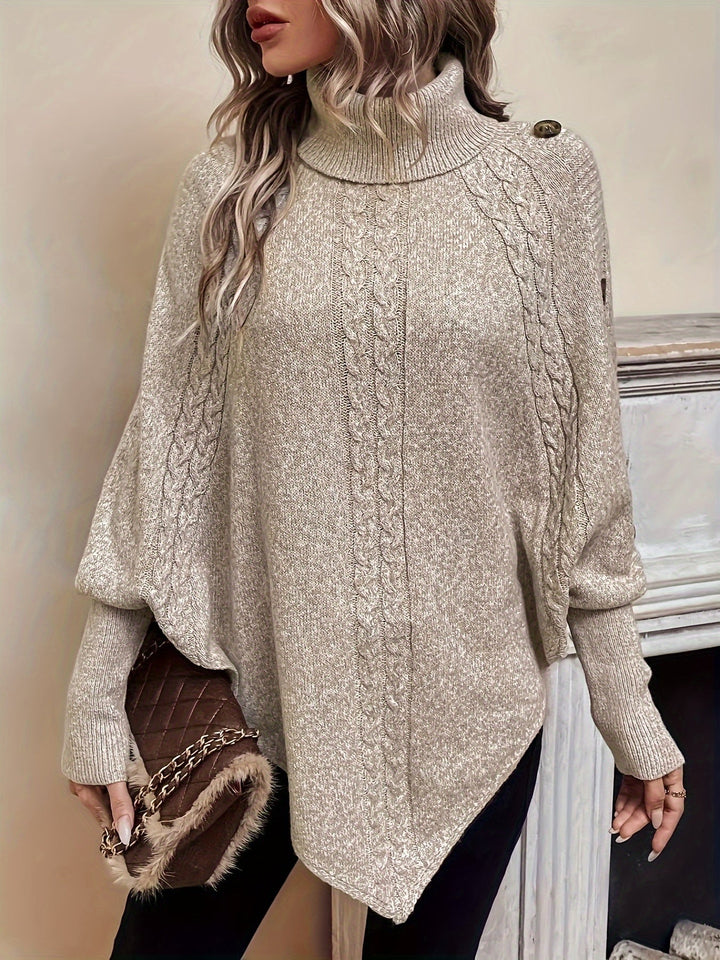Beatrice - Soft Drape Knit Poncho