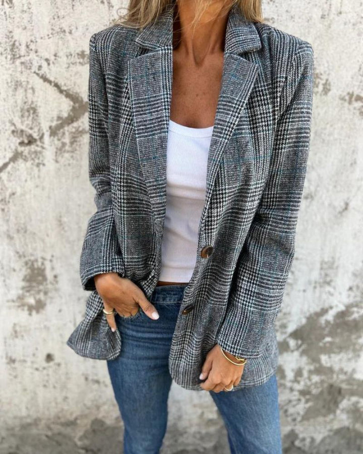 Kendra | Checked Blazer