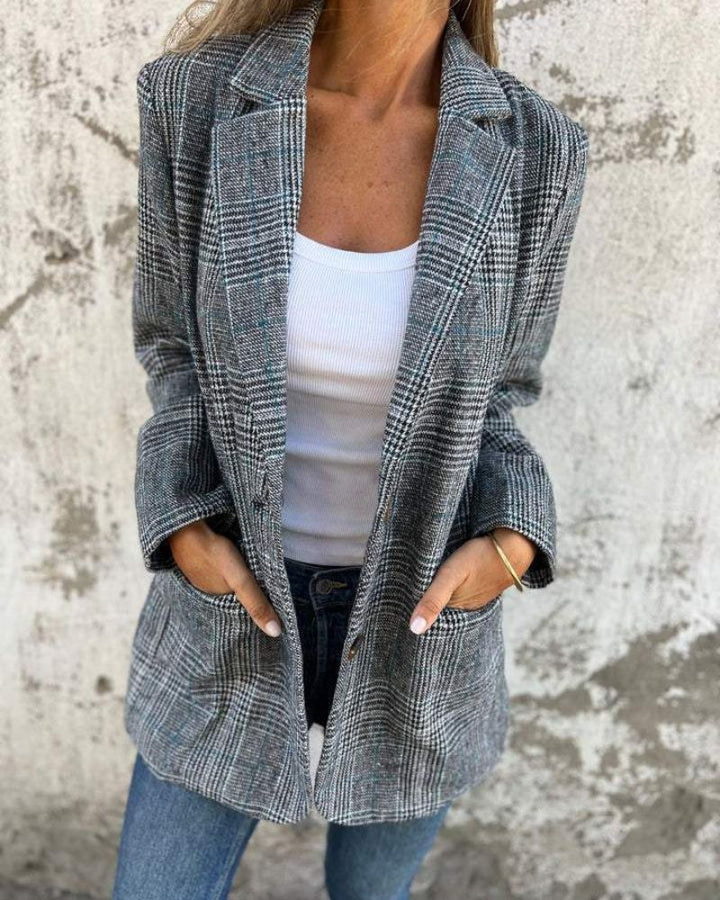 Kendra | Checked Blazer