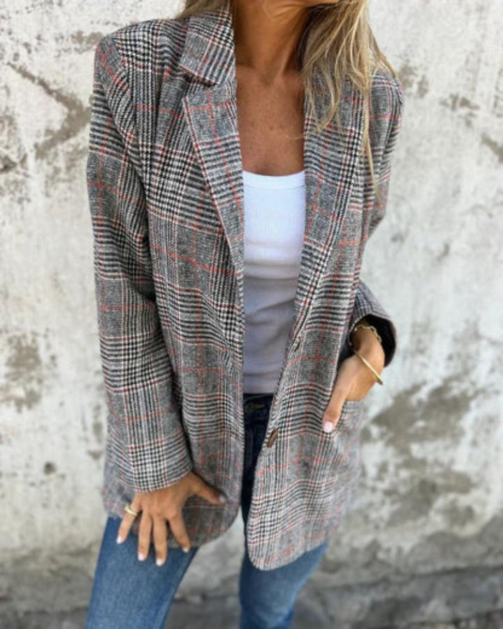 Kendra | Checked Blazer