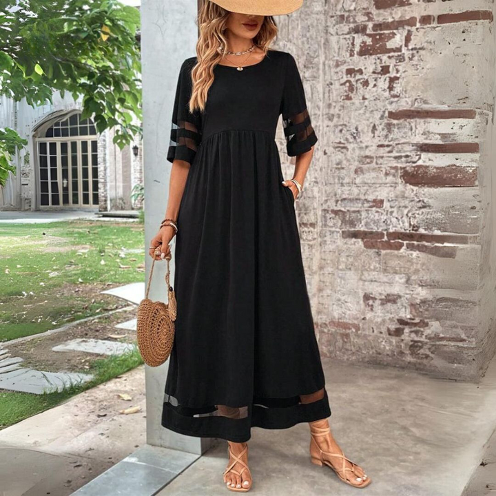 Arabella - Elegant A-Line Midi Dress