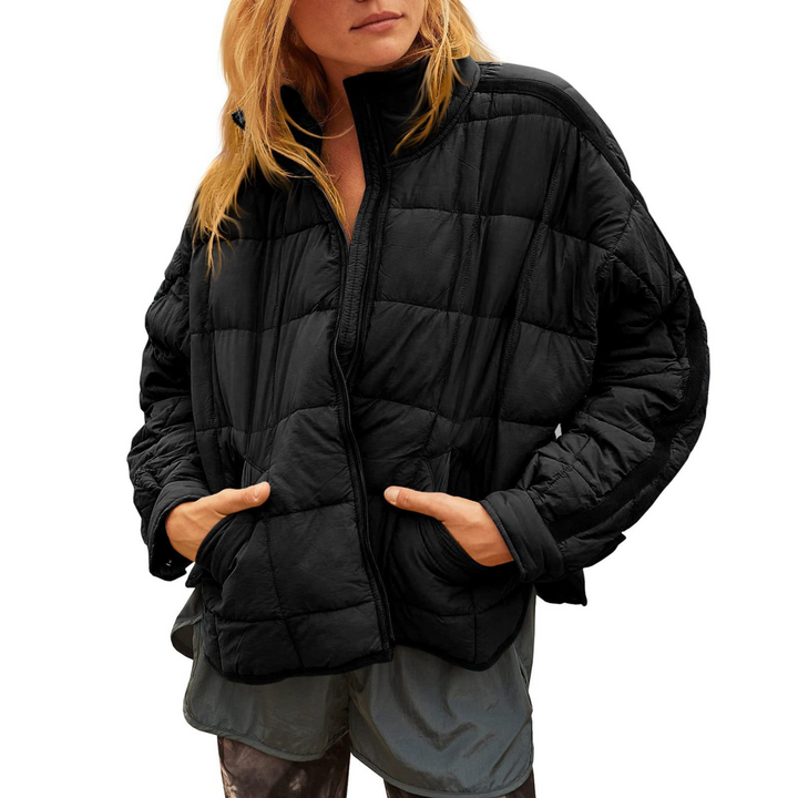 Lucy – Lightweight Compact Zip Puffer Jacket