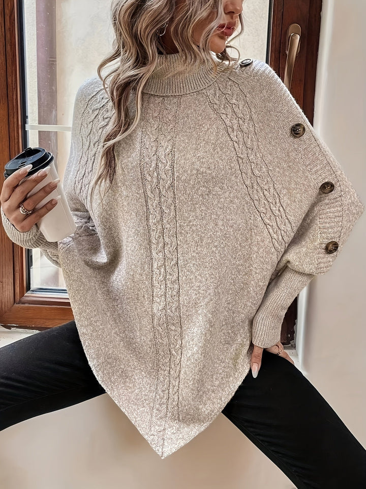 Beatrice - Soft Drape Knit Poncho