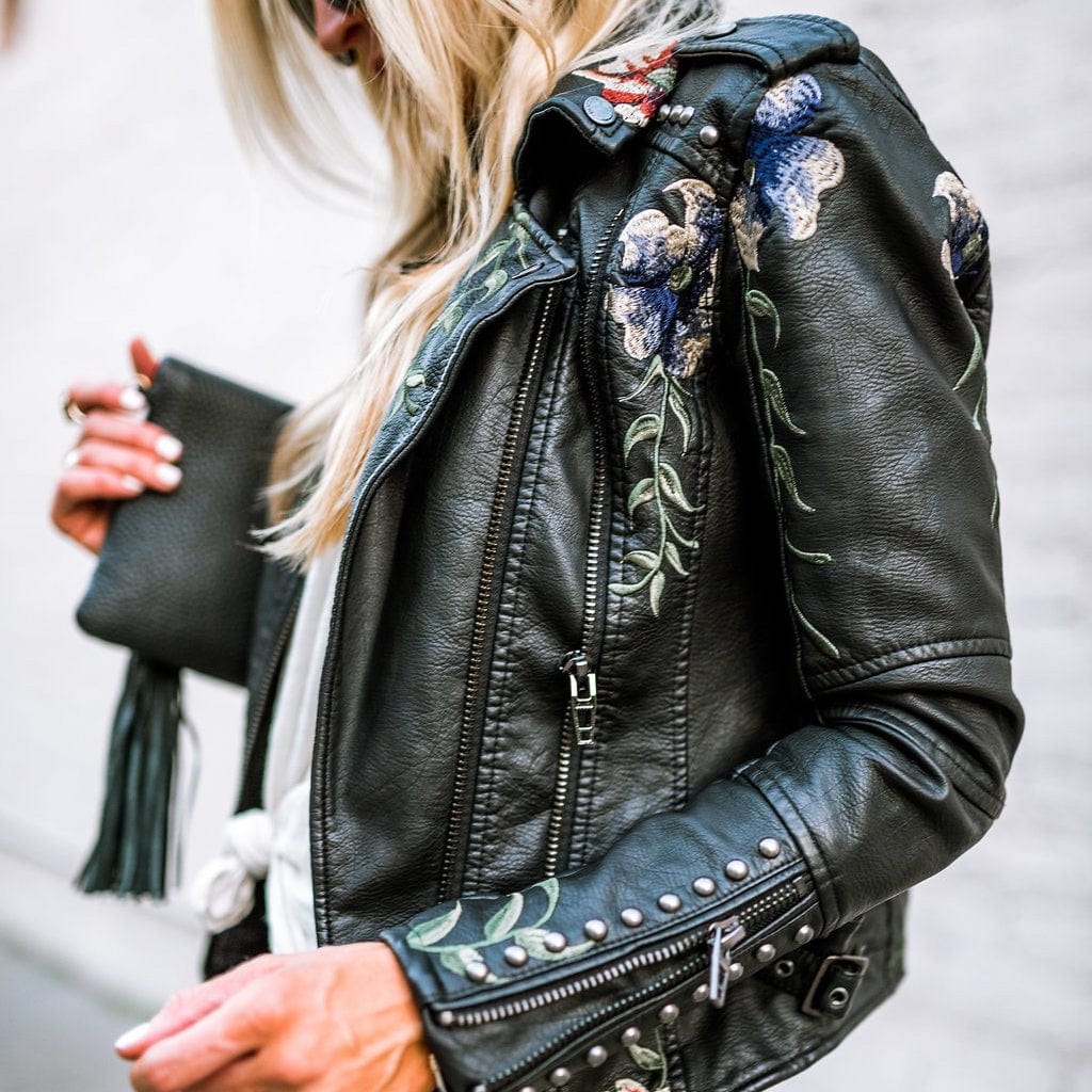 Niki | Black Floral Night Jacket