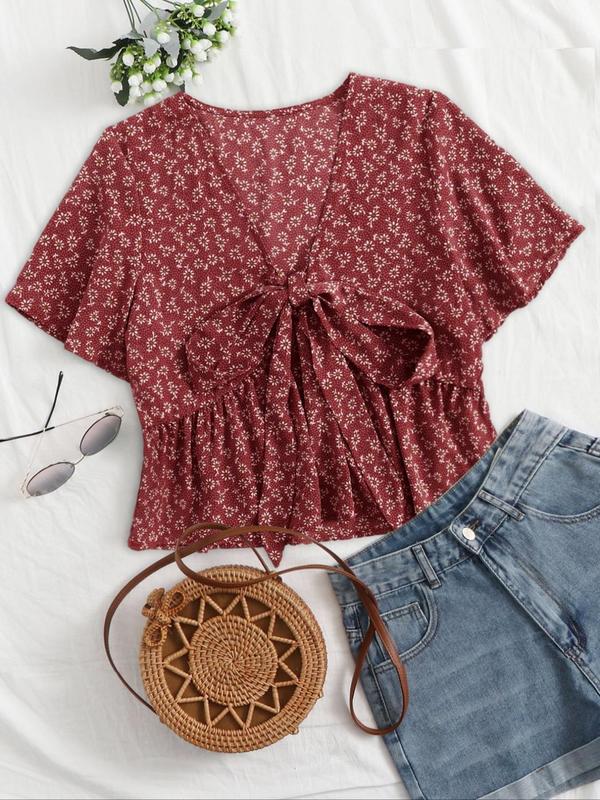 ALTHEA – Casual Summer V-Neck Flowy Top