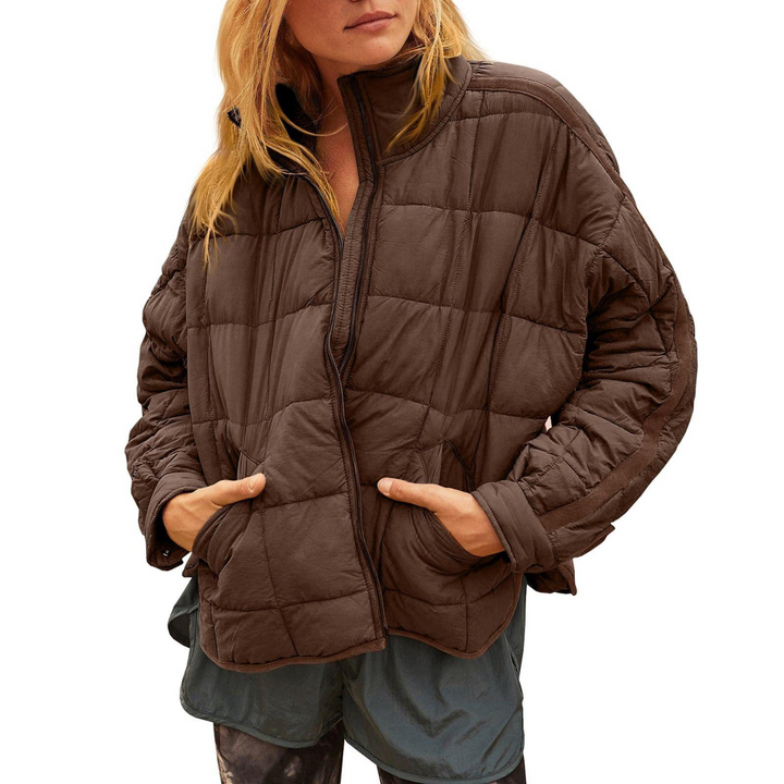 Lucy – Lightweight Compact Zip Puffer Jacket