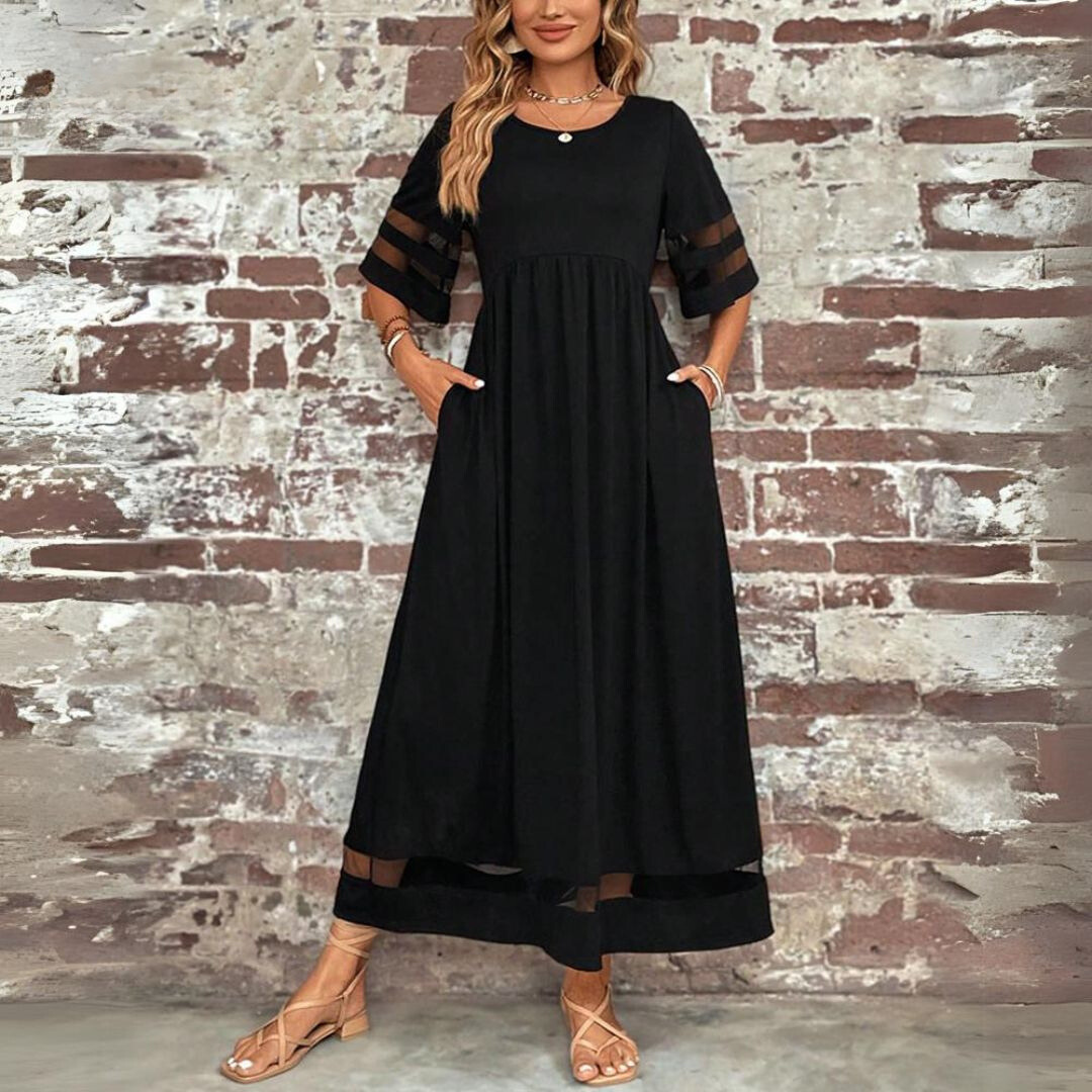 Arabella - Elegant A-Line Midi Dress