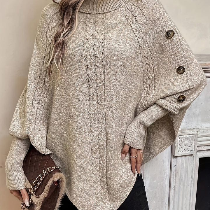 Beatrice - Soft Drape Knit Poncho
