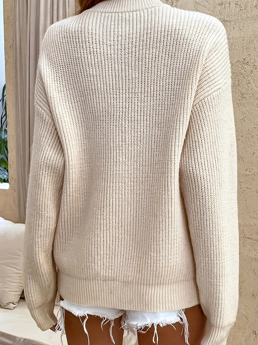 Zeline - Button Up Sweater With Long Sleeve