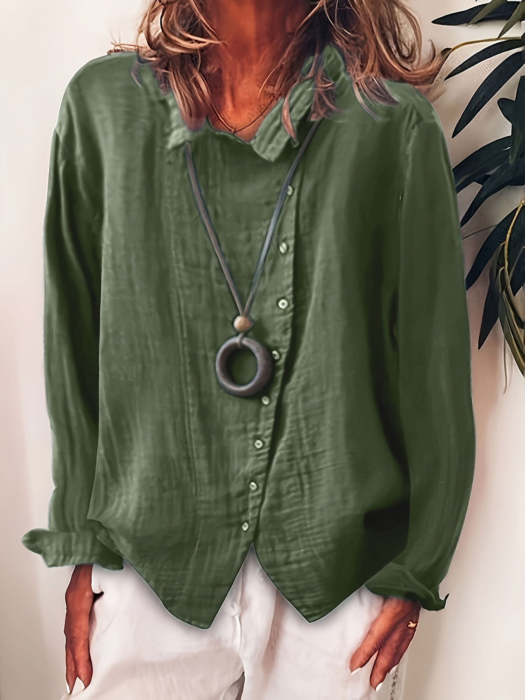Paige – Long Sleeve Cotton Shirt