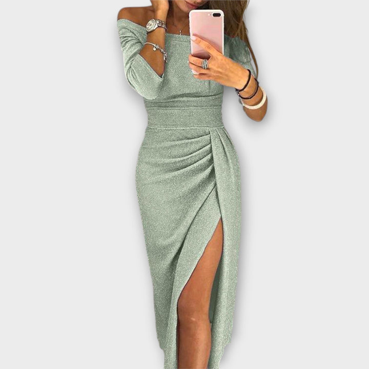 Lena | Elegant Off-Shoulder Dress