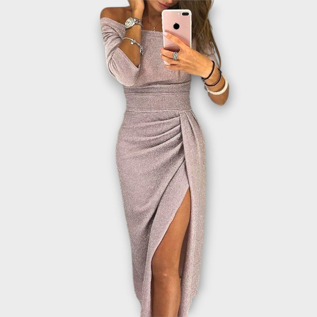 Lena | Elegant Off-Shoulder Dress