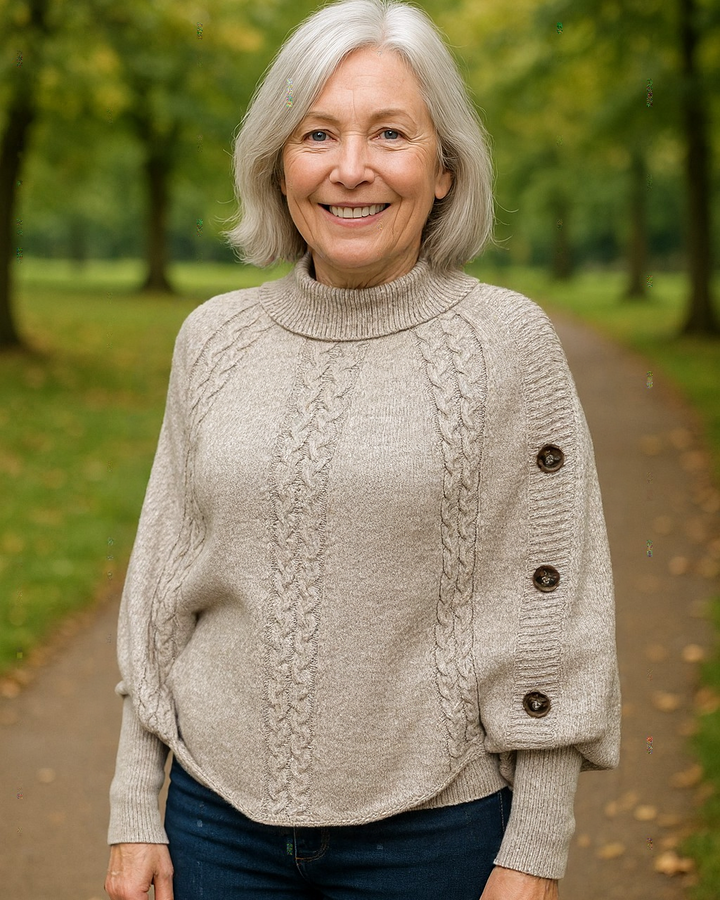 Beatrice - Soft Drape Knit Poncho