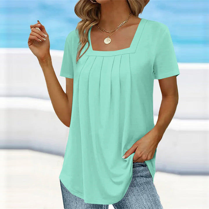 Melinda - Chic Pleated Blouse