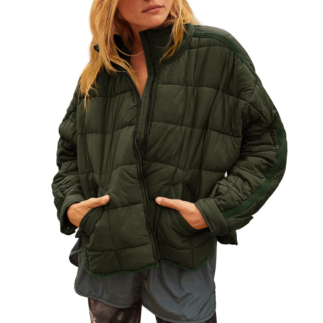 Lucy – Lightweight Compact Zip Puffer Jacket