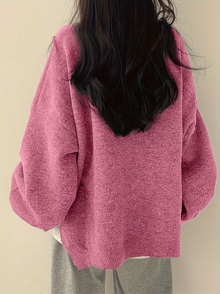 Enisa - Crew Neck Long Sleeve Sweater