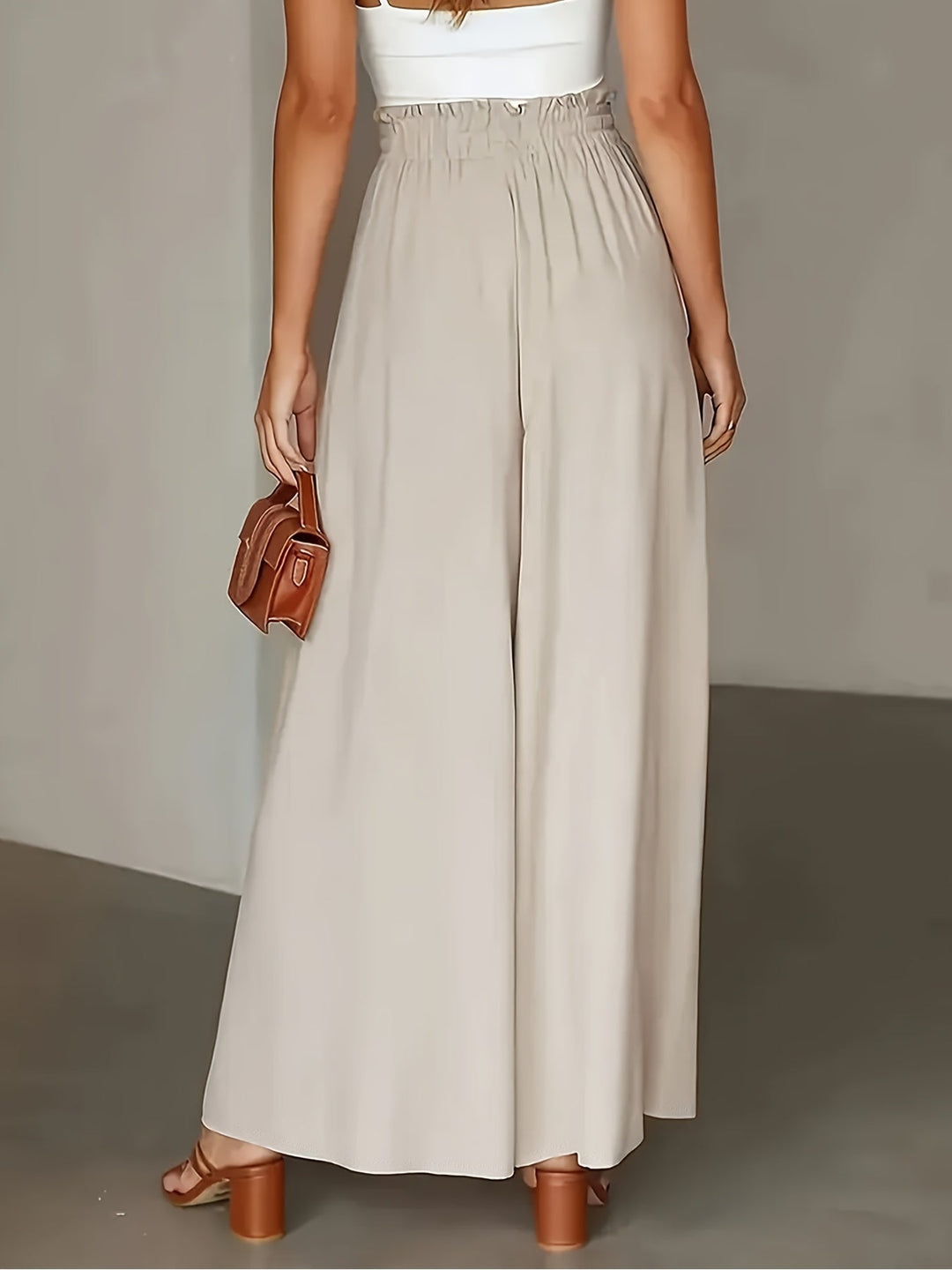 Lisa - Airy linen trousers with elastic waist