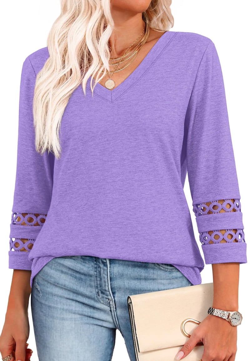 Ruth - Long Sleeve V-Neck Shirt