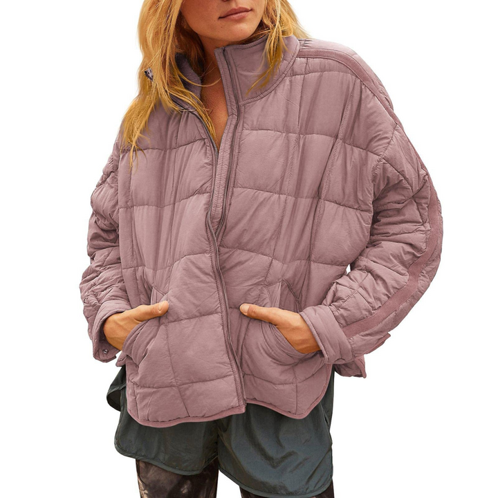 Lucy – Lightweight Compact Zip Puffer Jacket