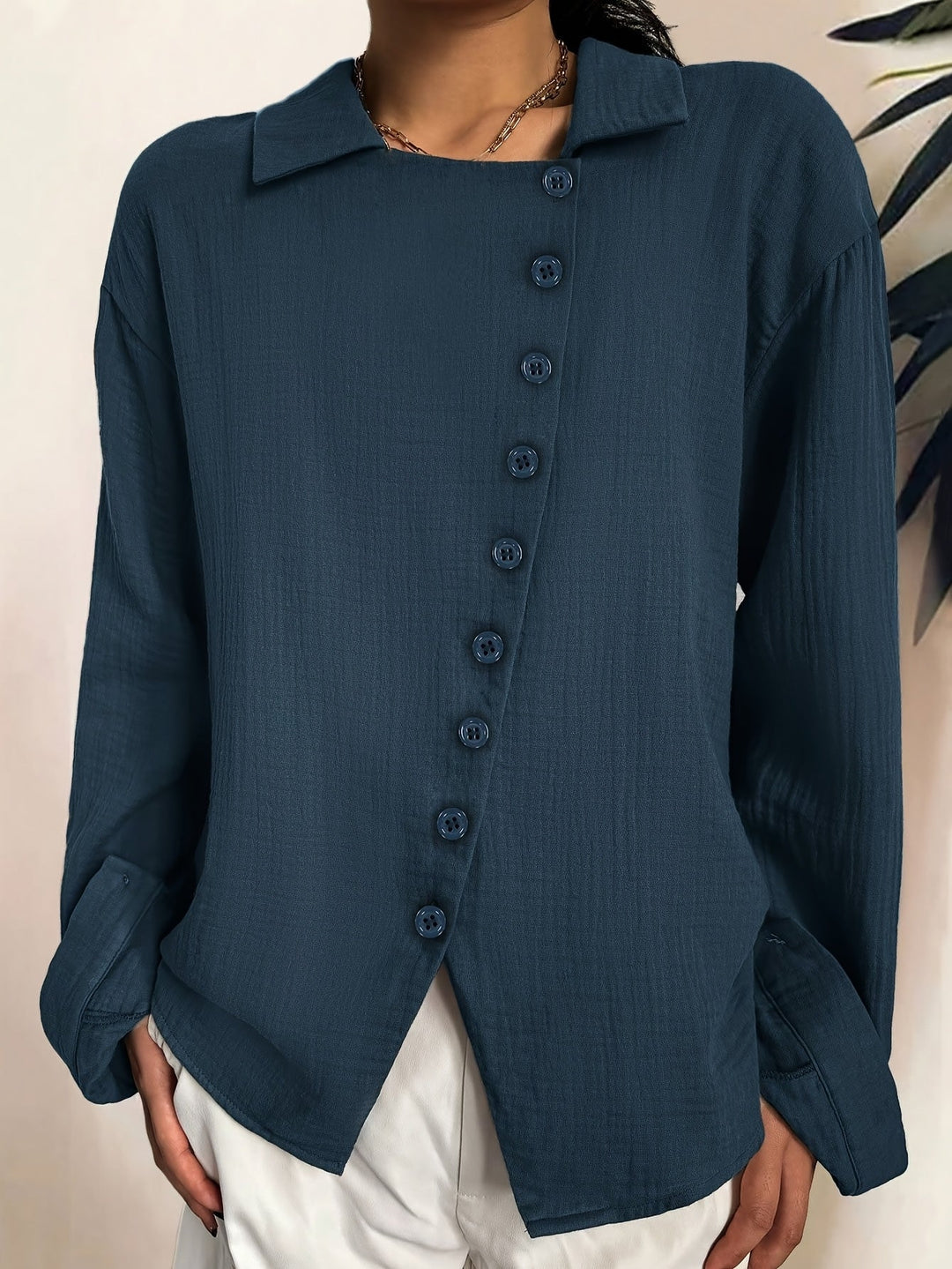 Paige – Long Sleeve Cotton Shirt