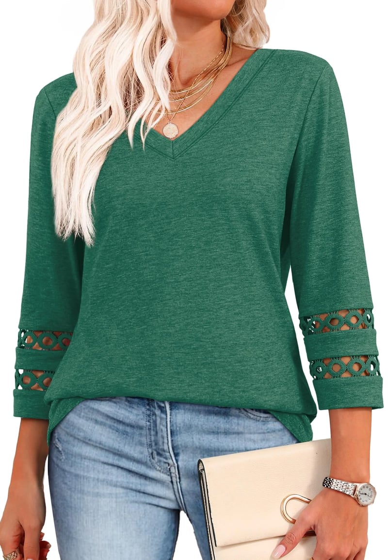 Ruth - Long Sleeve V-Neck Shirt