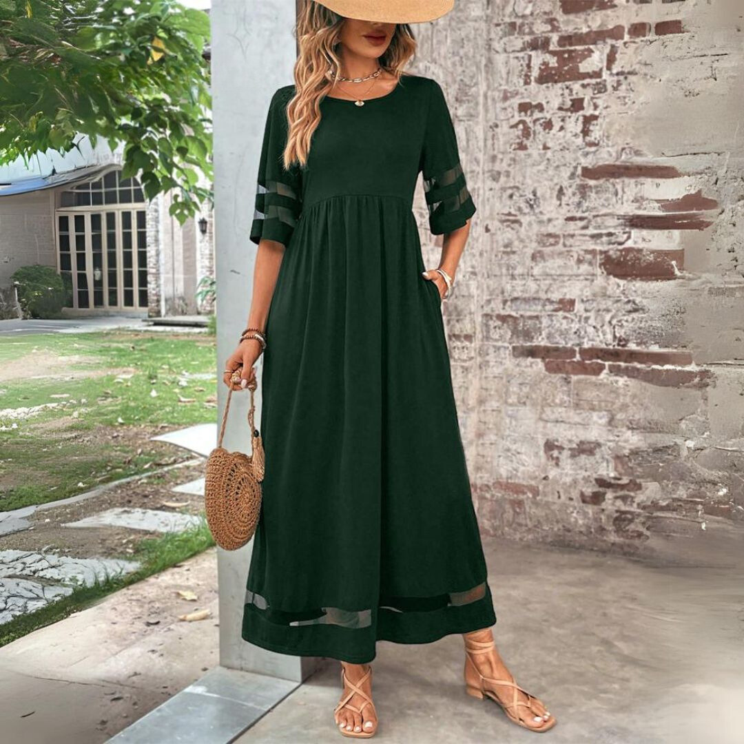 Arabella - Elegant A-Line Midi Dress