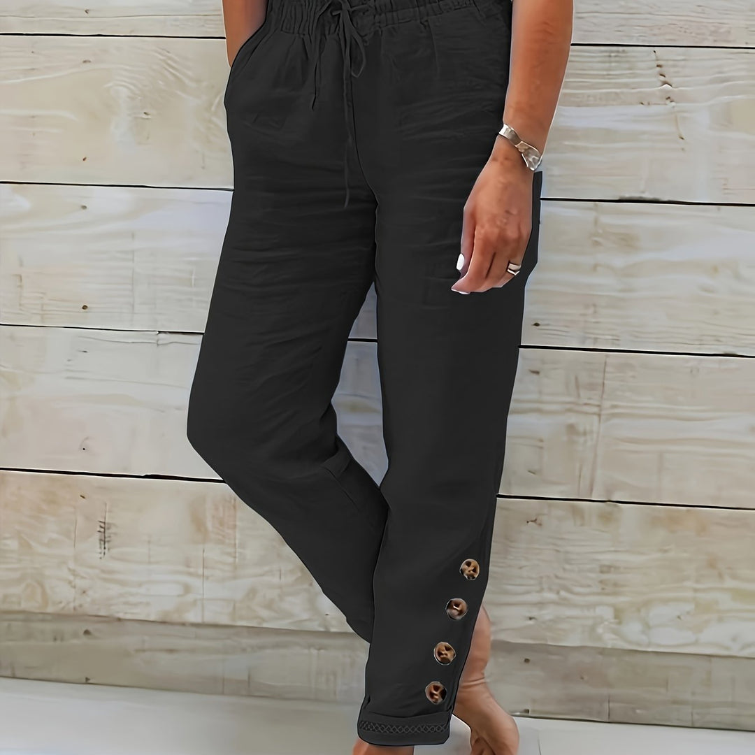 Linnea – Slim Cotton Pants