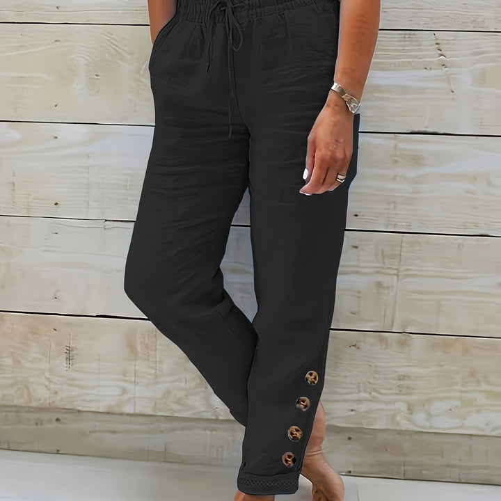 Linnea – Slim Cotton Pants