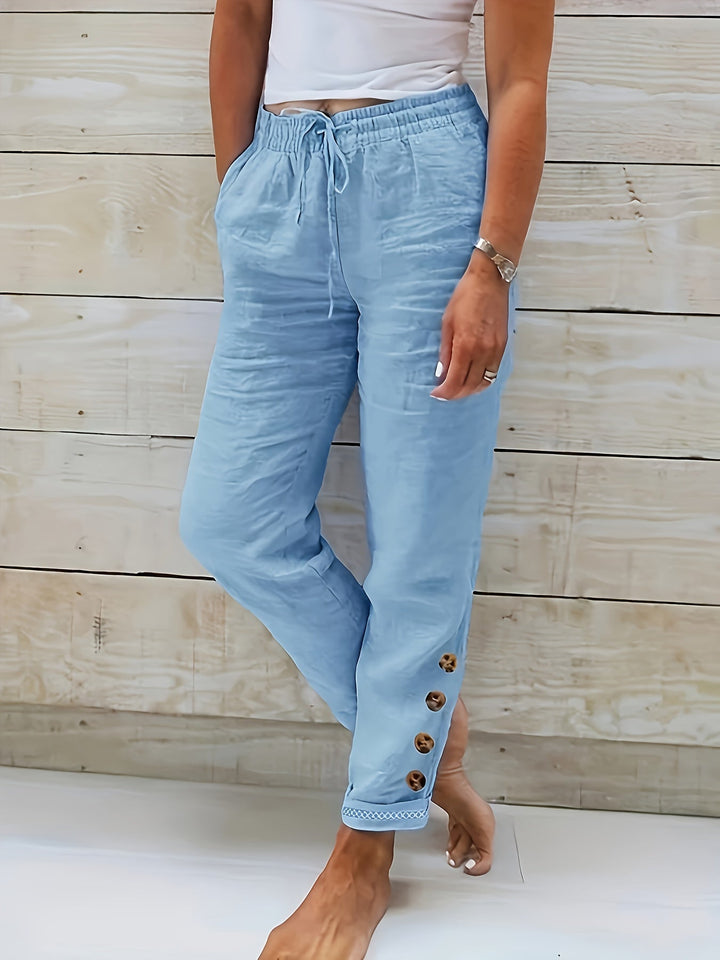 Linnea – Slim Cotton Pants