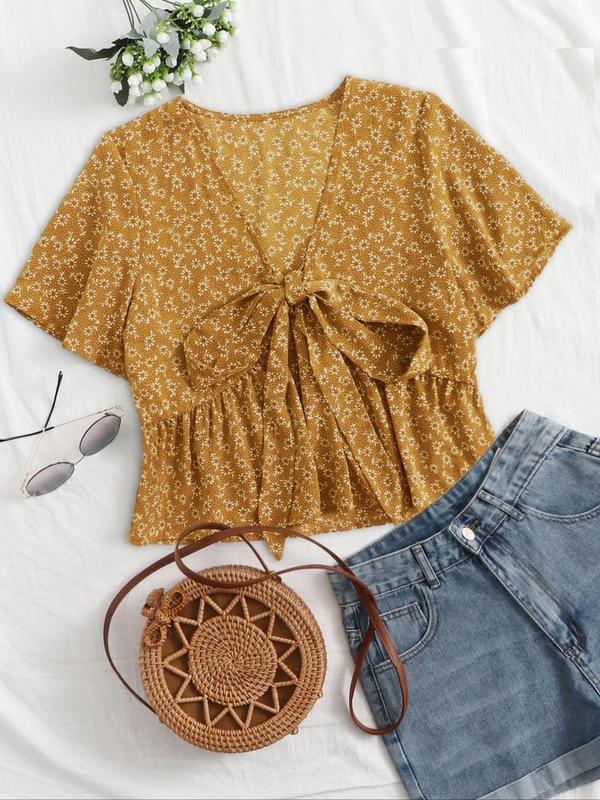 ALTHEA – Casual Summer V-Neck Flowy Top