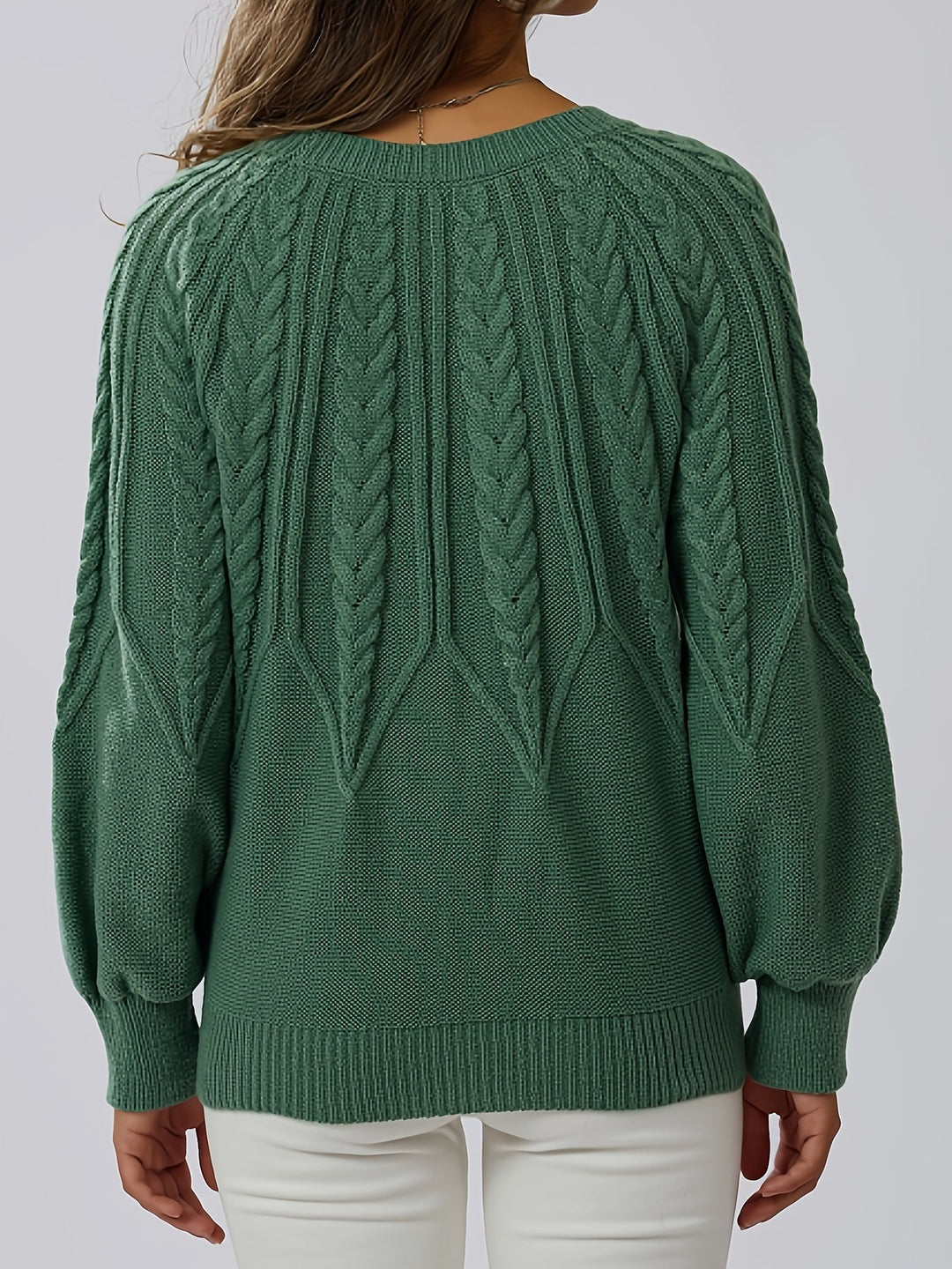 Harper – Cable Knit Crew Neck Sweater