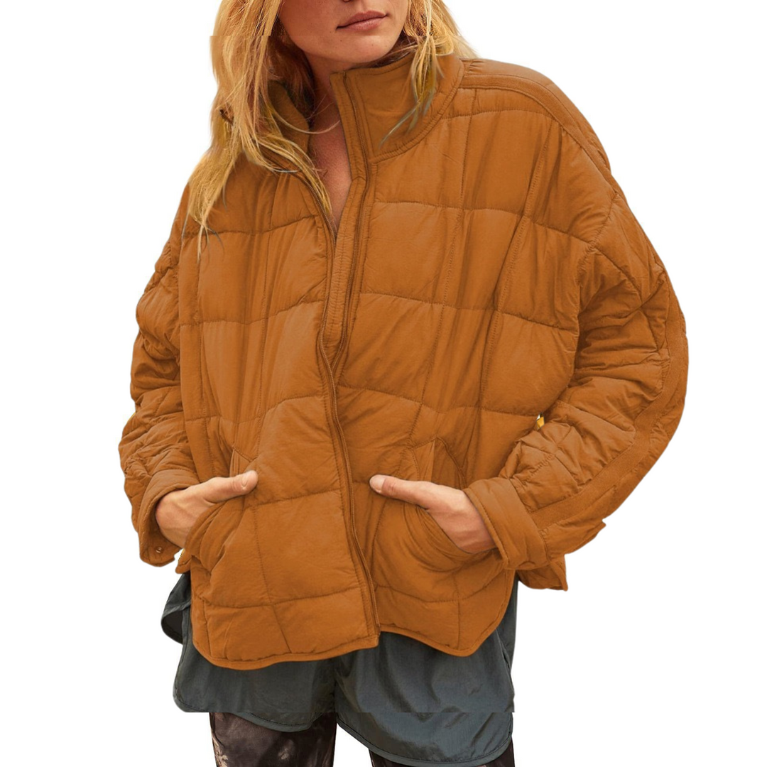 Lucy – Lightweight Compact Zip Puffer Jacket