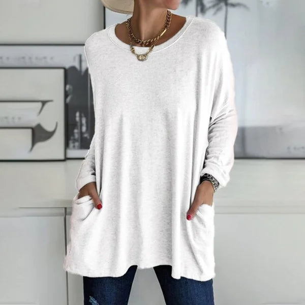 Aelira -Relaxed Long Sleeve Top