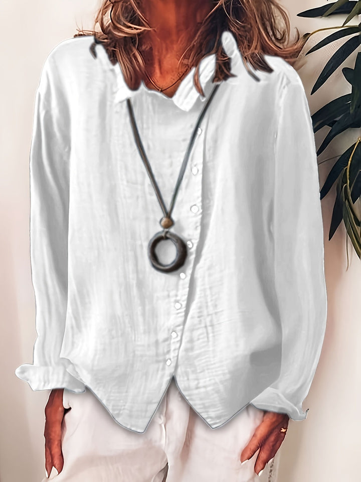Paige – Long Sleeve Cotton Shirt