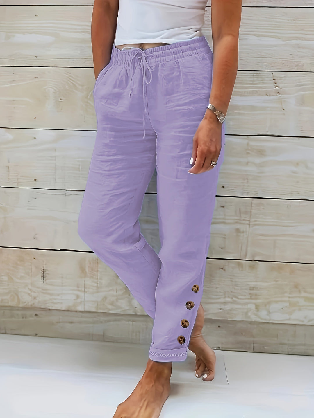 Linnea – Slim Cotton Pants