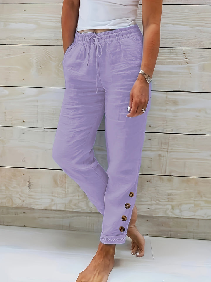 Linnea – Slim Cotton Pants